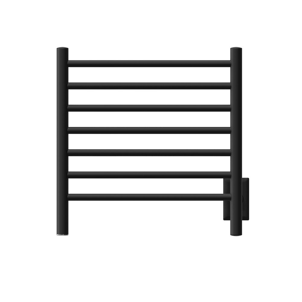 Radiant Small Hardwired + Plug-in Combo 7 Bar Towel Warmer in Matte Black. Picture 10