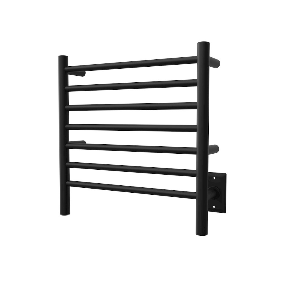 Radiant Small Hardwired + Plug-in Combo 7 Bar Towel Warmer in Matte Black. Picture 3