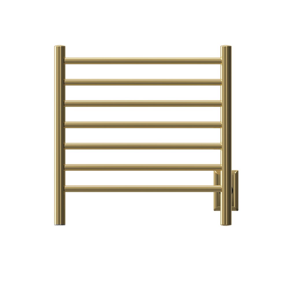 Radiant Small Hardwired + Plug-in Combo 7 Bar Towel Warmer in Polished Gold. Picture 10