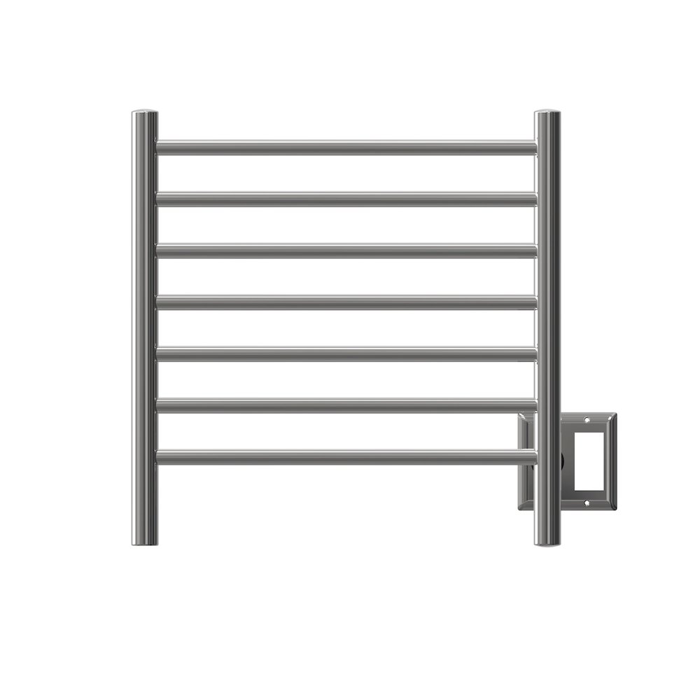 Radiant Small Hardwired + Plug-in Combo 7 Bar Towel Warmer in Matte Black. Picture 14