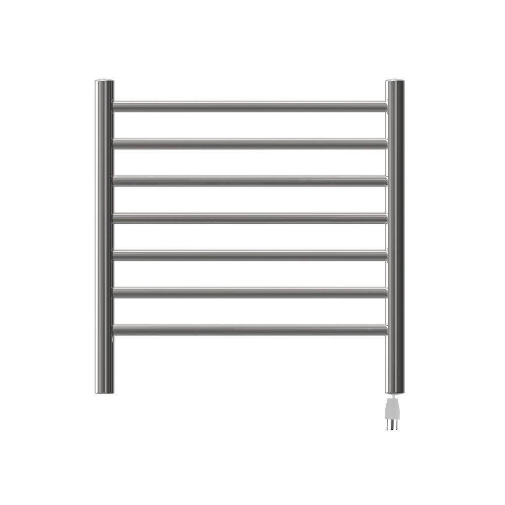 Radiant Small Hardwired + Plug-in Combo 7 Bar Towel Warmer in Matte Black. Picture 2