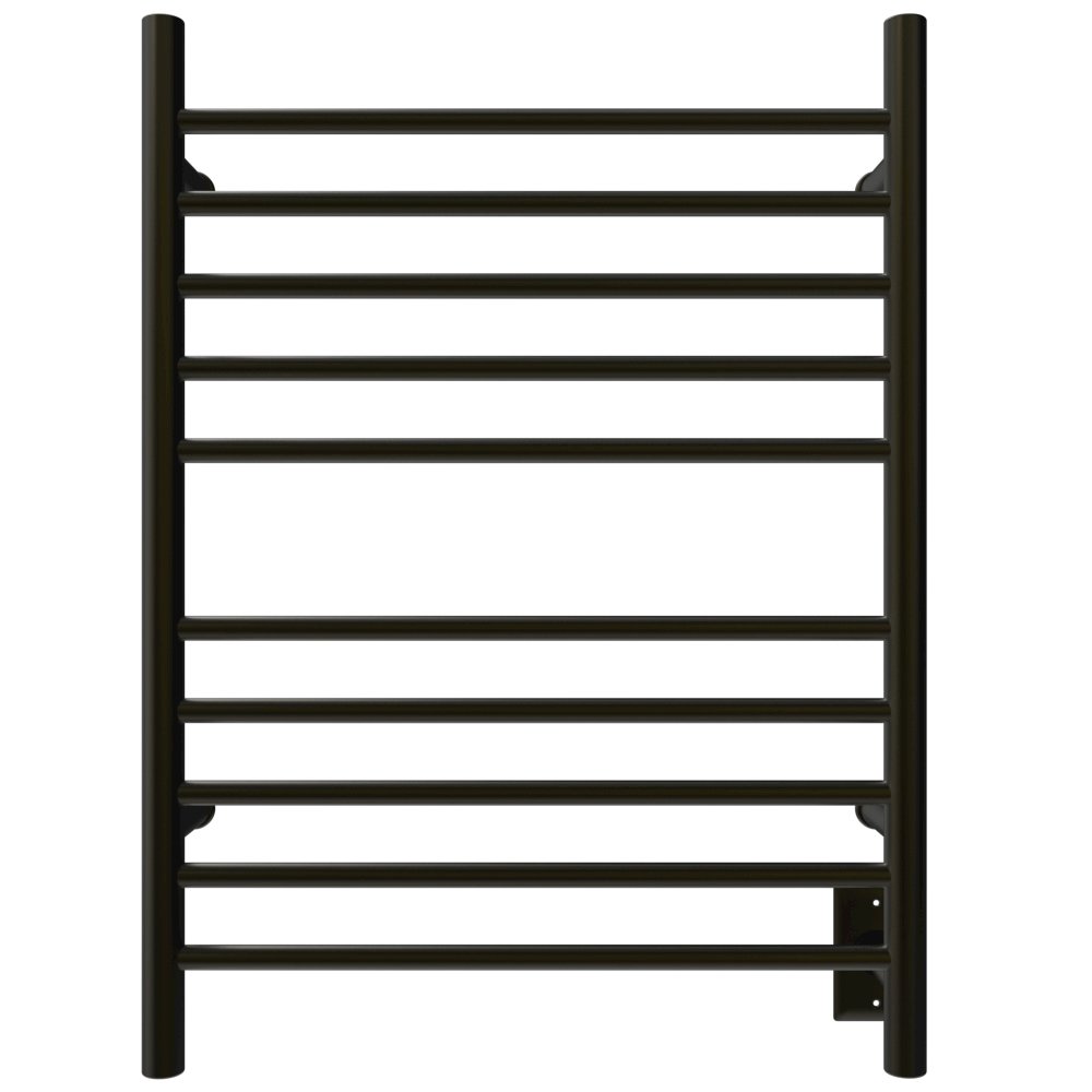 Radiant Hardwired + Plug-in Combo Straight 10 Bar Towel Warmer in Brushed Bronze. Picture 9