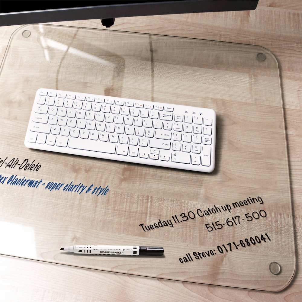 Glass Desk Pad - 19" x 24". Picture 6