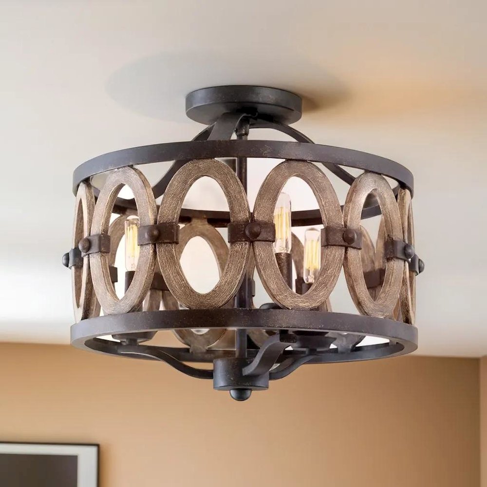 Belmont 16.5 Inch Flush Mount. Picture 2