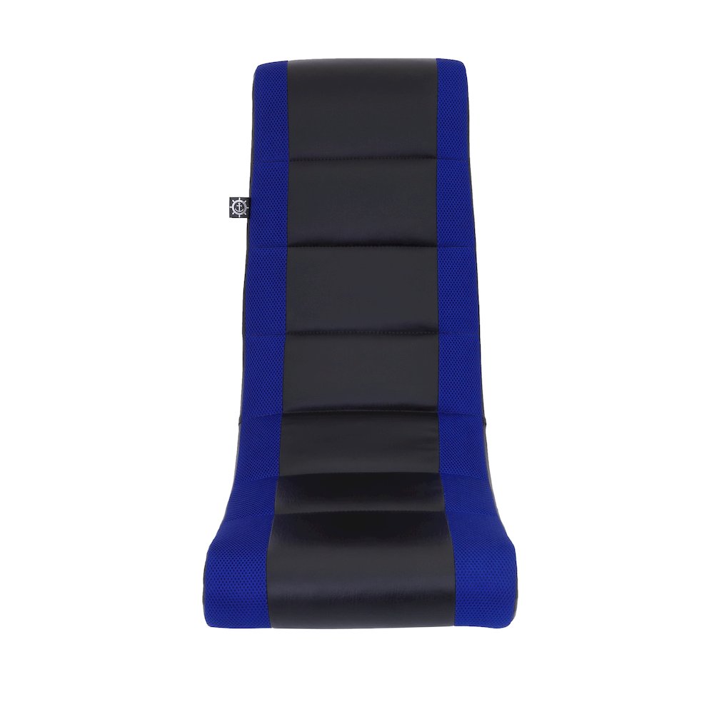 Classic Video Rocker Floor Gaming Chair, for Kids and Teens, Black/Blue. Picture 2