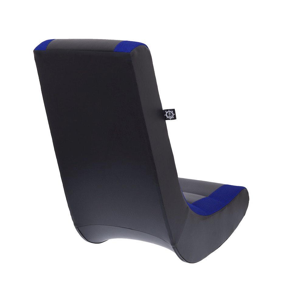 Classic Video Rocker Floor Gaming Chair, for Kids and Teens, Black/Blue. Picture 4