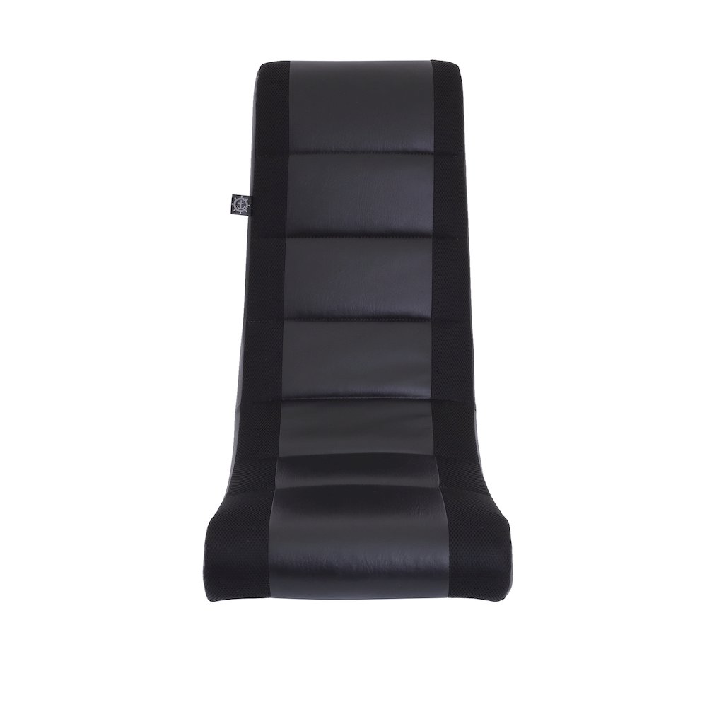 Classic Video Rocker Floor Gaming Chair, for Kids and Teens, Black/Black. Picture 2
