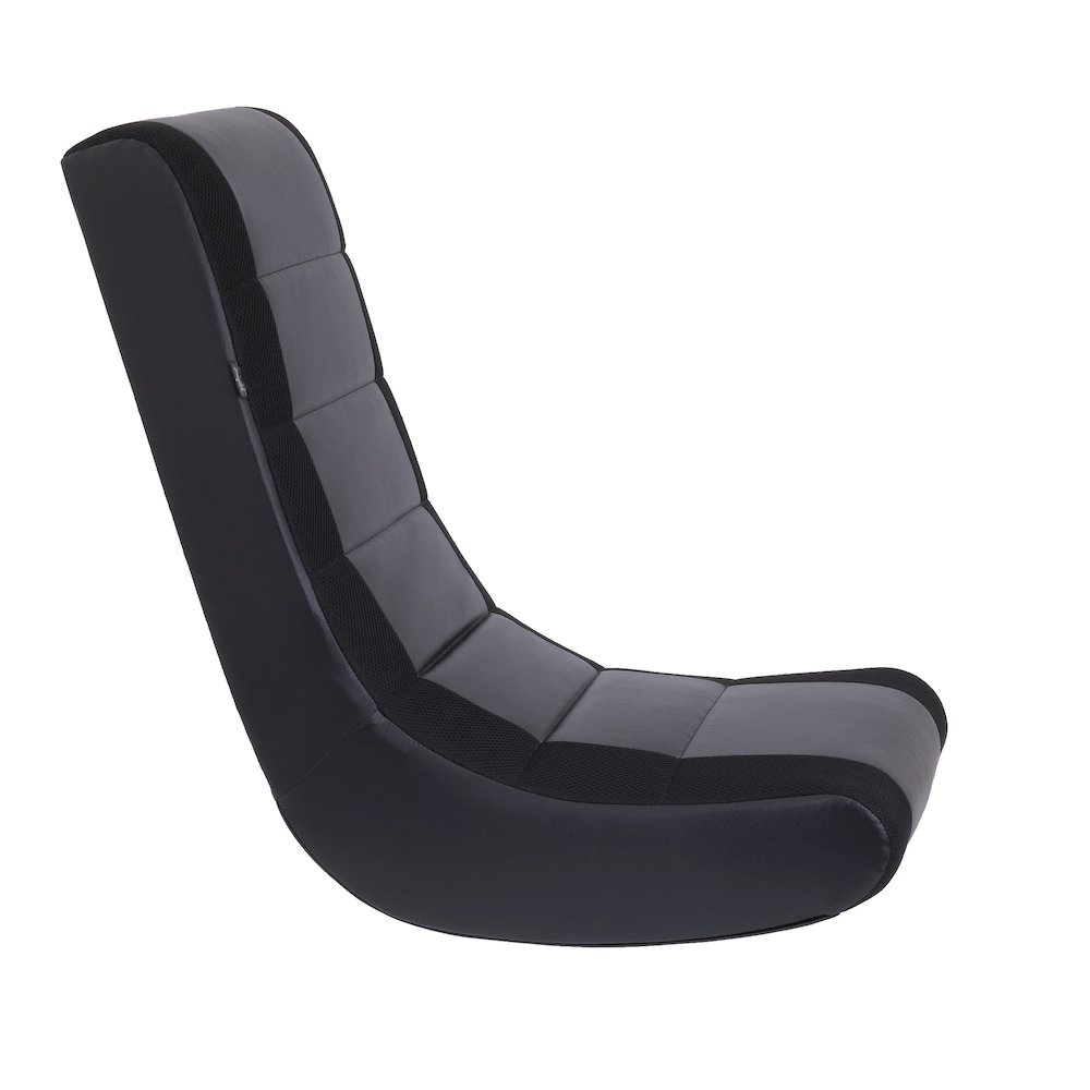 Classic Video Rocker Floor Gaming Chair, for Kids and Teens, Black/Black. Picture 3
