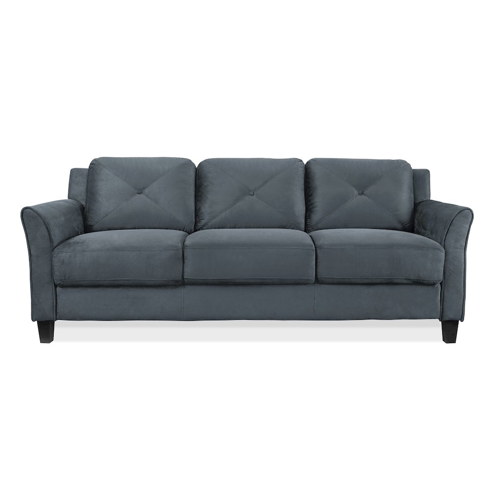 Hartford Sofa Rolled Arms Dark Grey. Picture 2