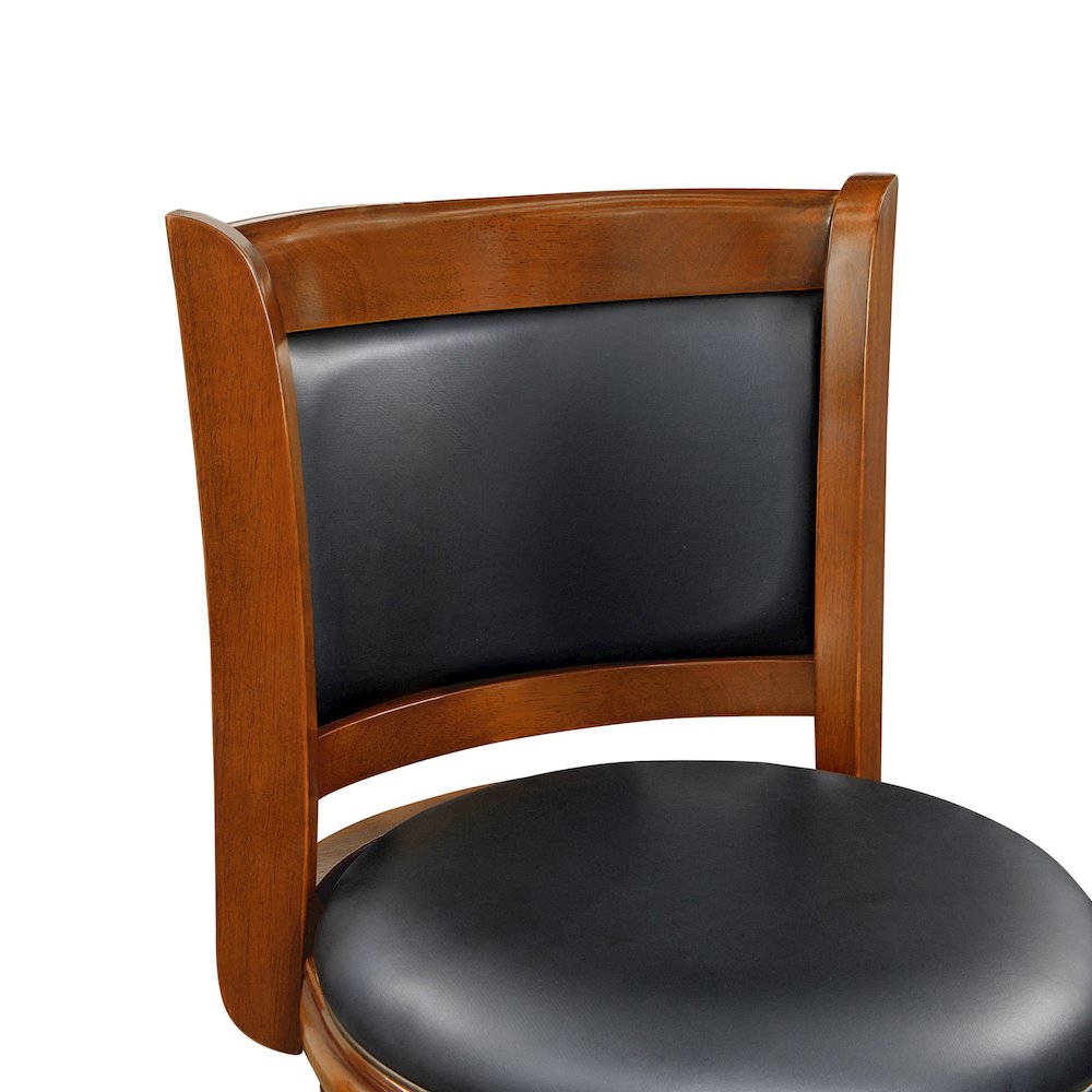 Augusta Swivel Extra Tall Bar Stool - Cherry. Picture 7