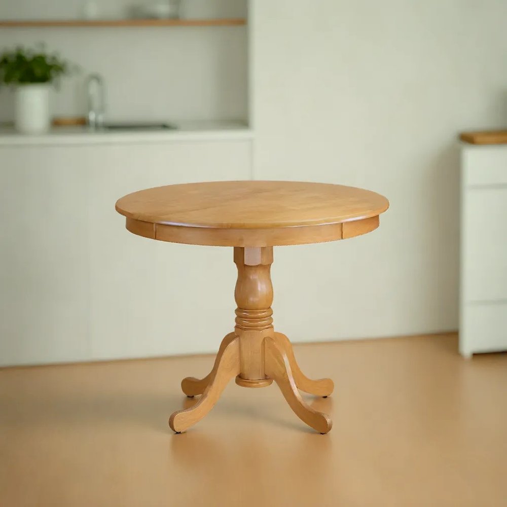 Elegant Small Dining Table – Round Wooden Table for 2 or 4 Persons. Picture 3