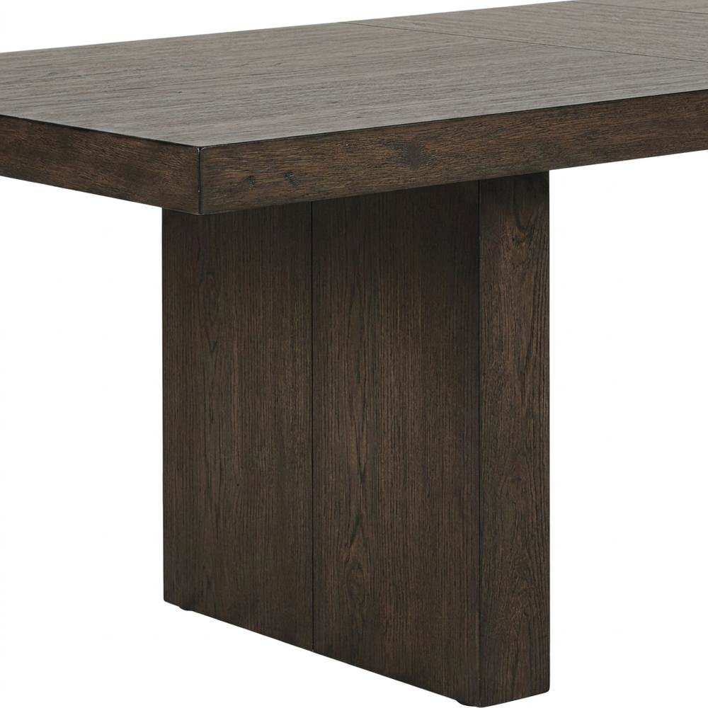 Rubberwood Extendable Dining Table and Linen-Look Upholstered Chairs Set, White. Picture 8