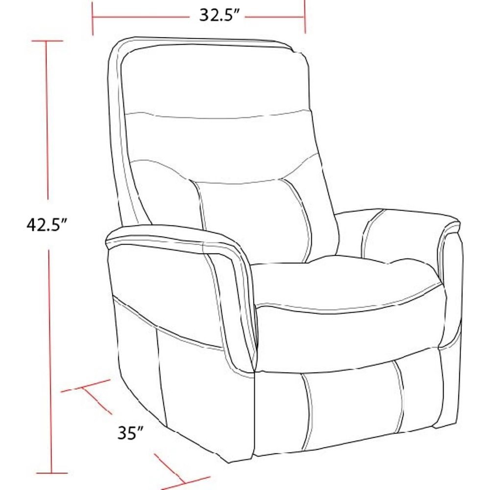 Beige Recliner Chairs Set of 2 – Power Lift Recliner with Headrest. Picture 2