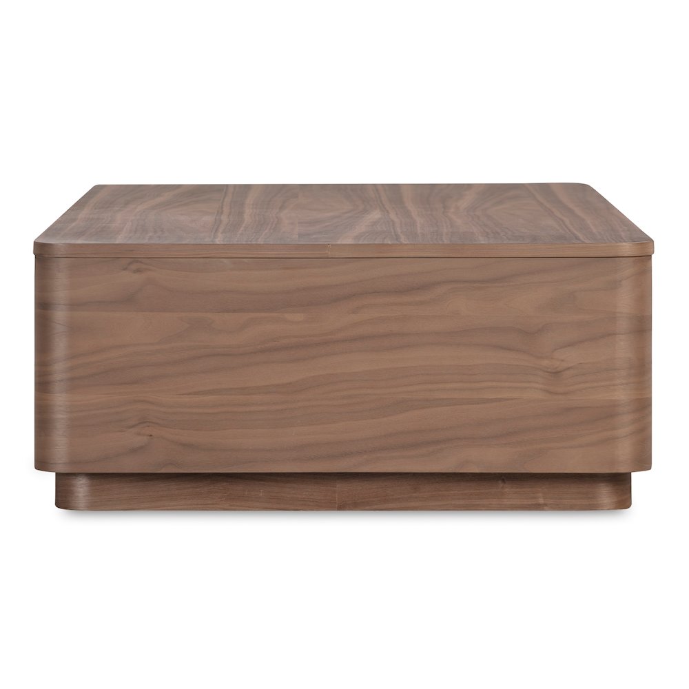 Round Off Coffee Table Walnut Brown. Picture 5