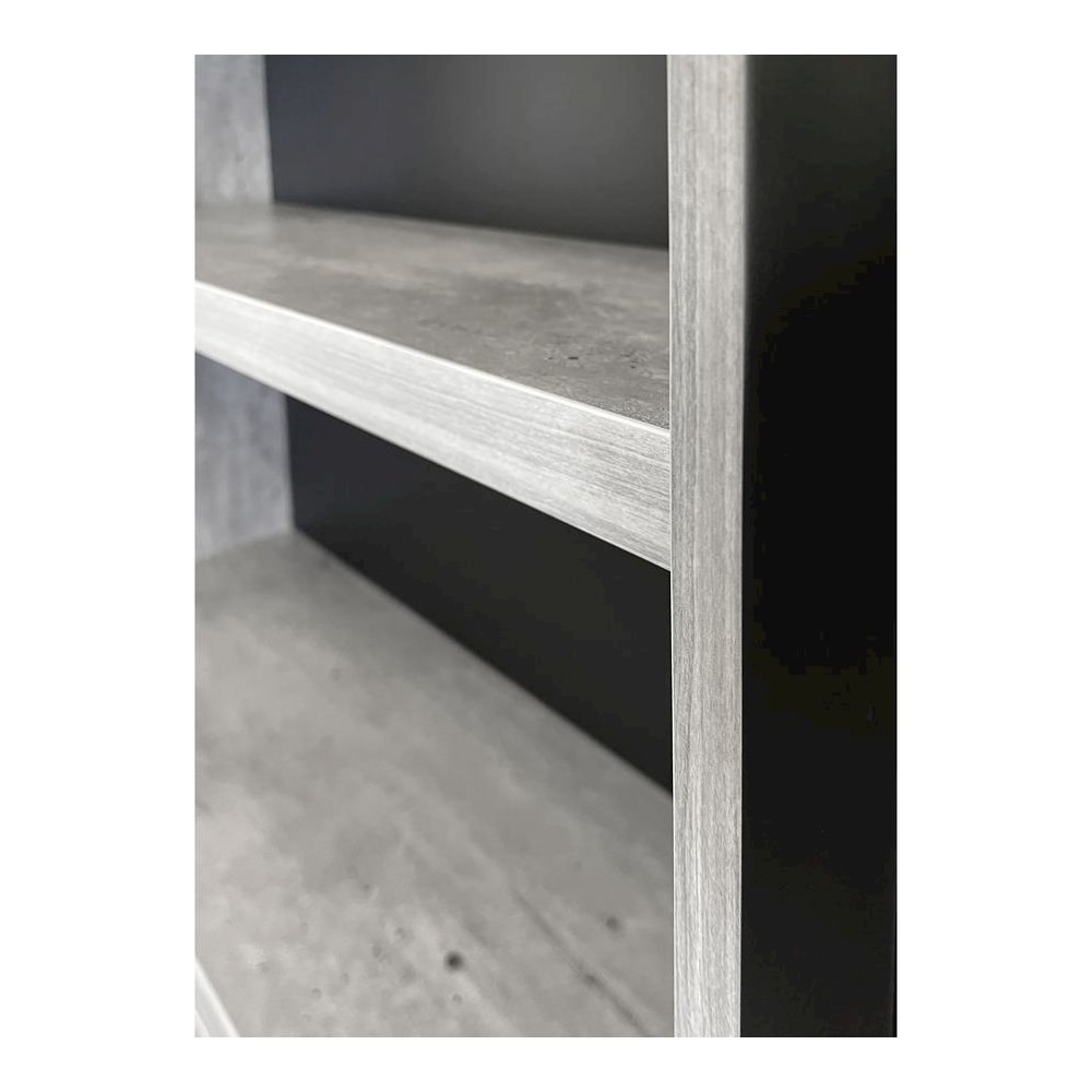 Mason Wood Laminate Bookcase With Doors. Picture 5