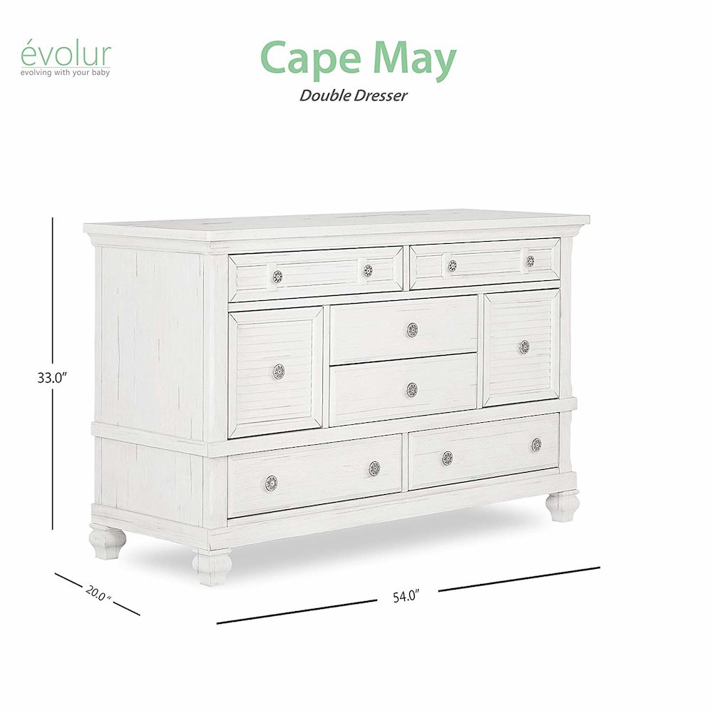 Evolur Signature Cape May Double Dresser. Picture 2