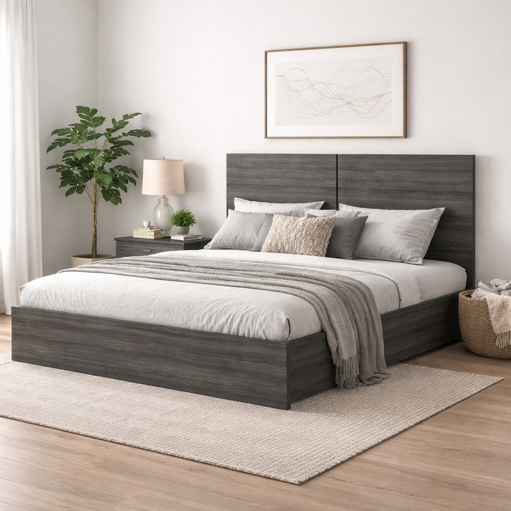 James Platform Bed with Headboard. Picture 3