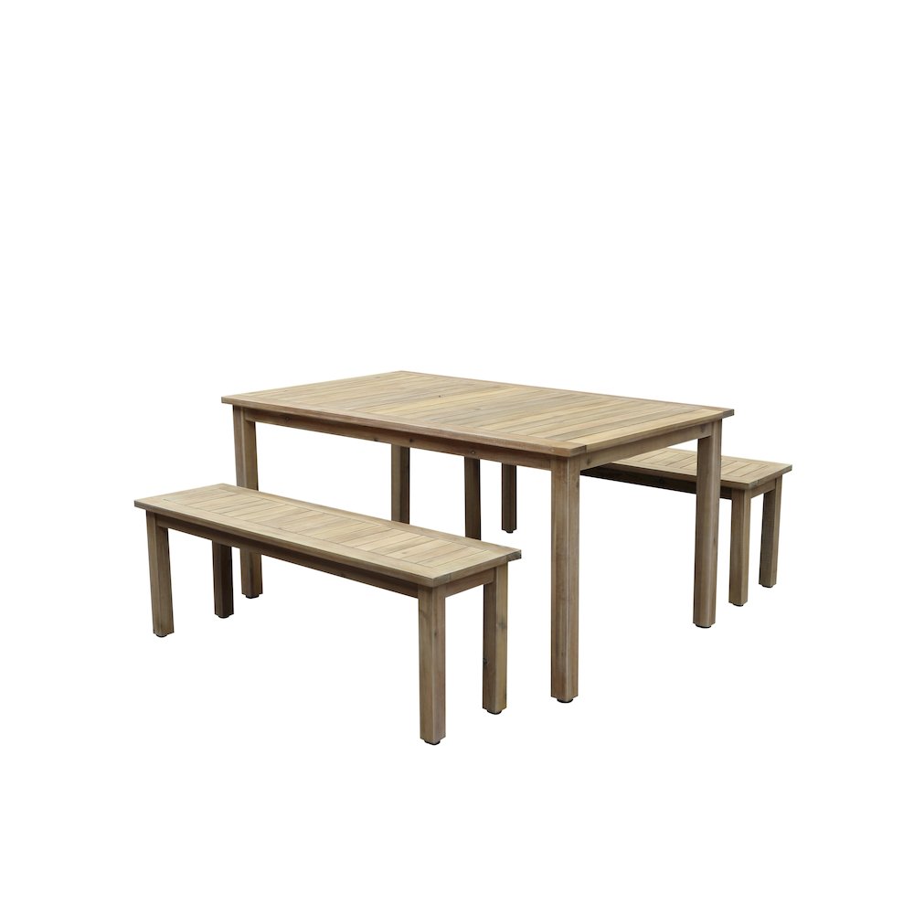 Agua 3 Piece Set In Acacia. Picture 1