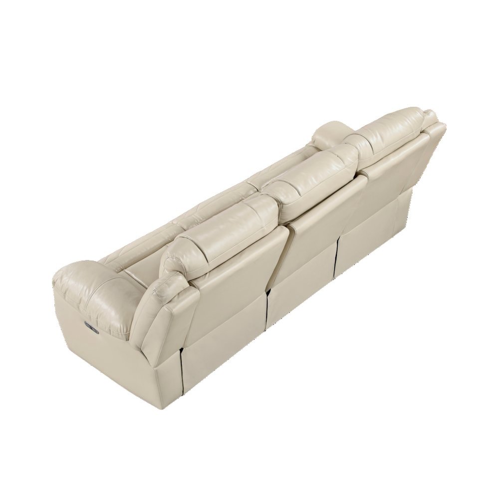 Sensa Power Reclining Sofa withTable withLed Belt Beige. Picture 3