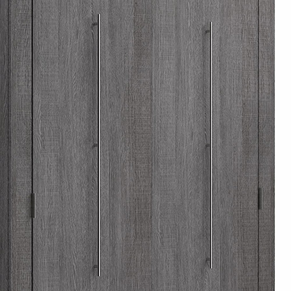 Orion Queen Murphy Bed with Storage Cabinets and Pull-Out Shelves (106W). Picture 12