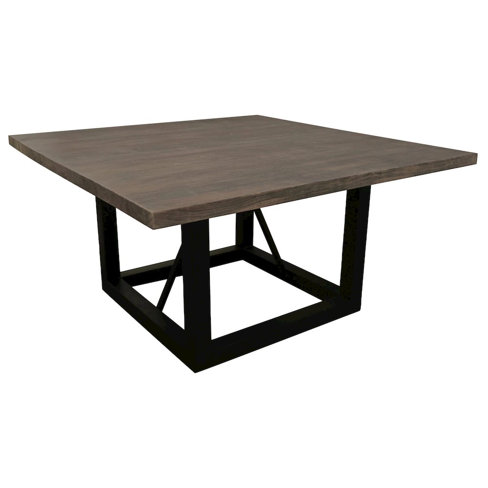 Felix Square 60" Dining Table with 4 sets of Cleo Side Chairs - Teal. Picture 2