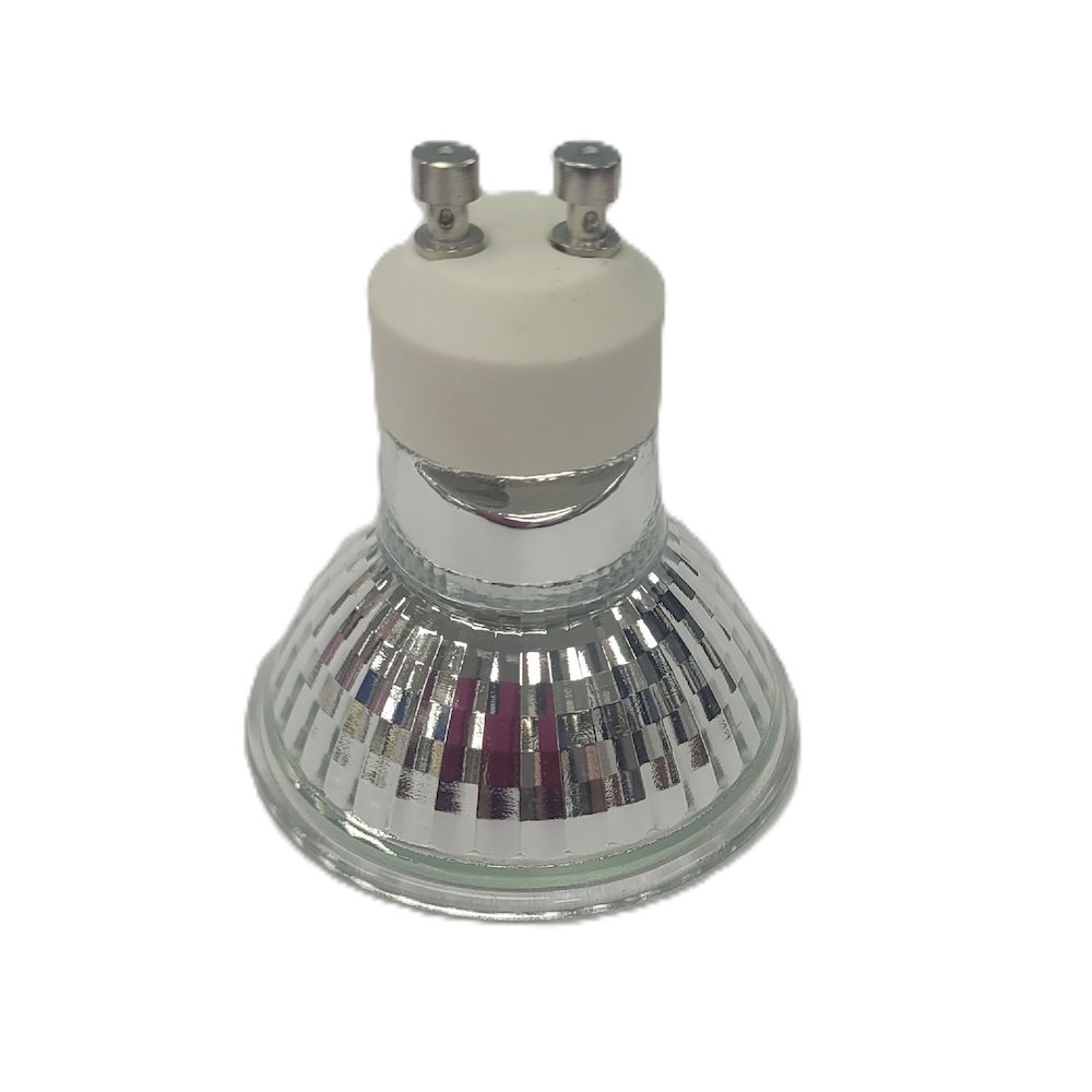 120V, MR-16, GU10 WITH FRONT GLASS, TWIST AND TURN, 50W, FLOOD. Picture 2