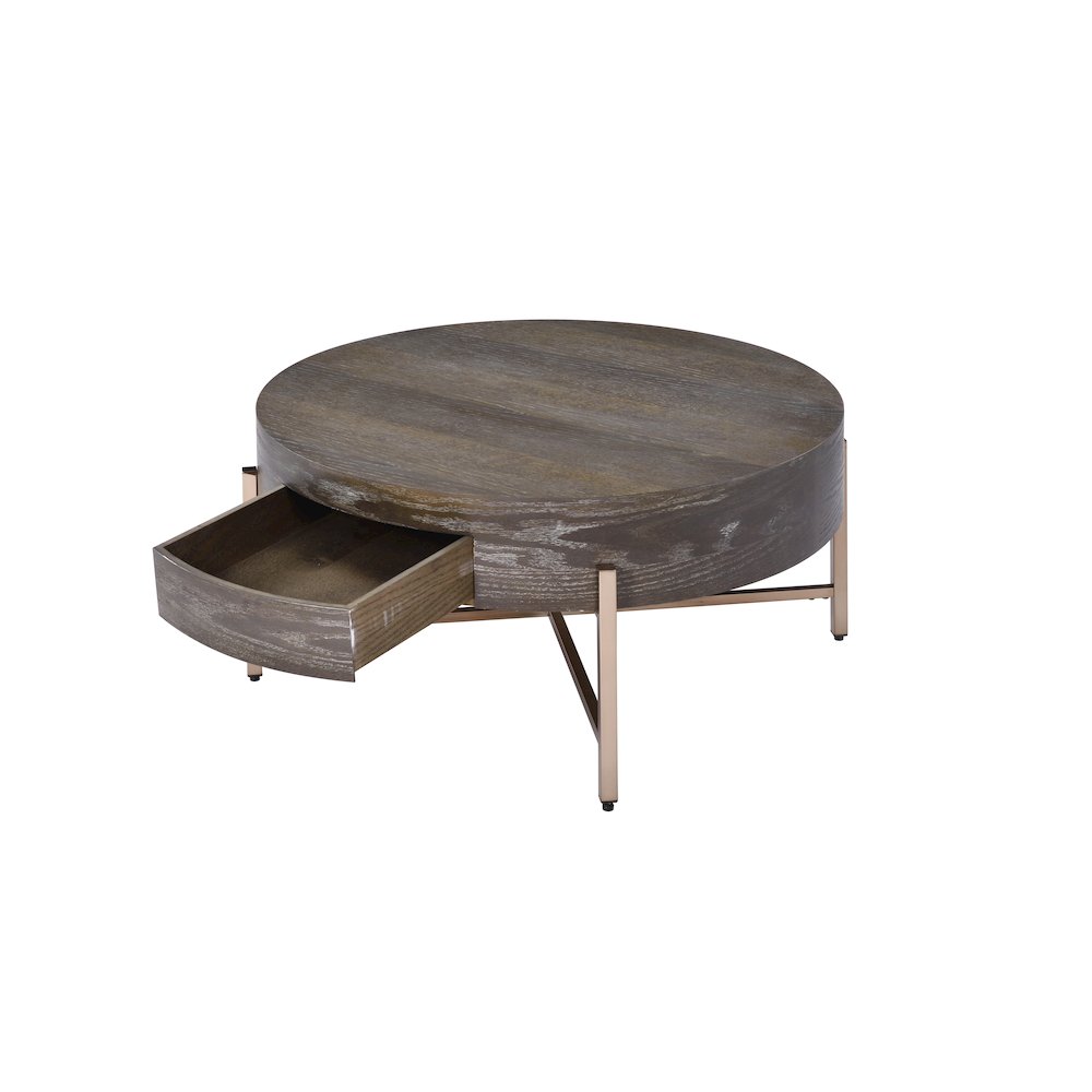 Weyton Coffee Table, Dark Oak & Champagne. Picture 2