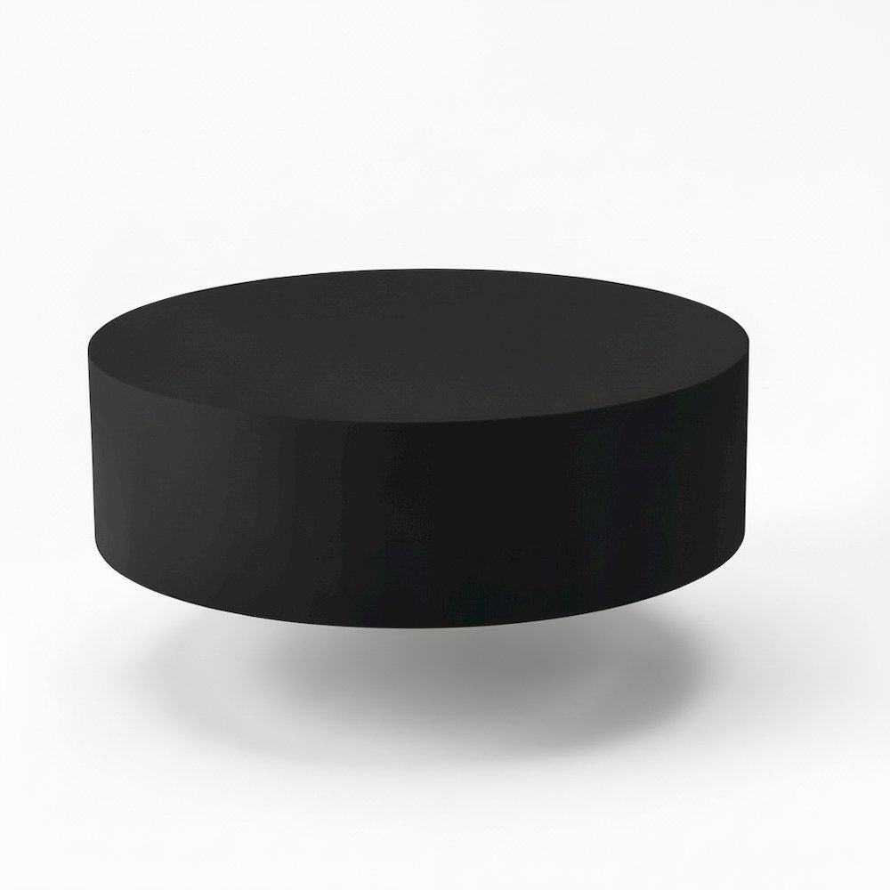 Spencer Round Coffee Table Black. Picture 1