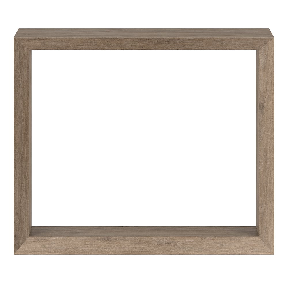 Osmond 36" Wide Rectangular Console Table in Antiqued Gray Oak. Picture 2