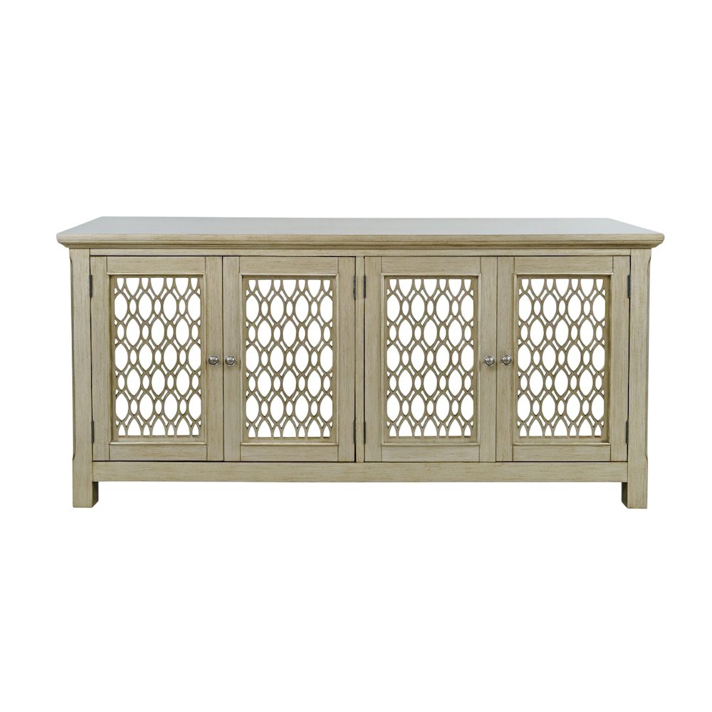 Isabella 69" Luxury Mirrored Sideboard Storage Cabinet. Picture 1