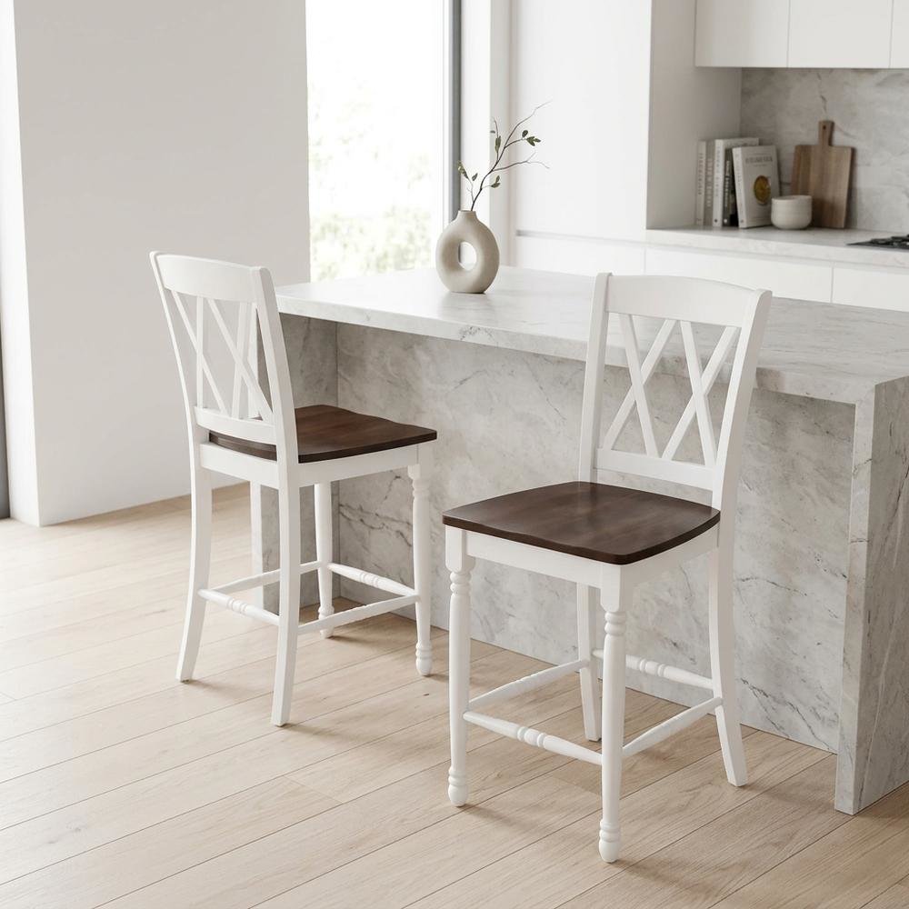 Counter Height Bar Stool Set with Comfortable Seats for Kitchen or Bar Area. Picture 2