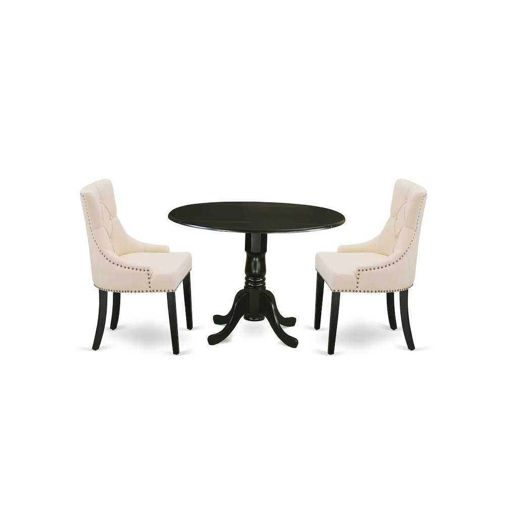 Dining Room Set Black, DLFR3-BLK-02. Picture 1