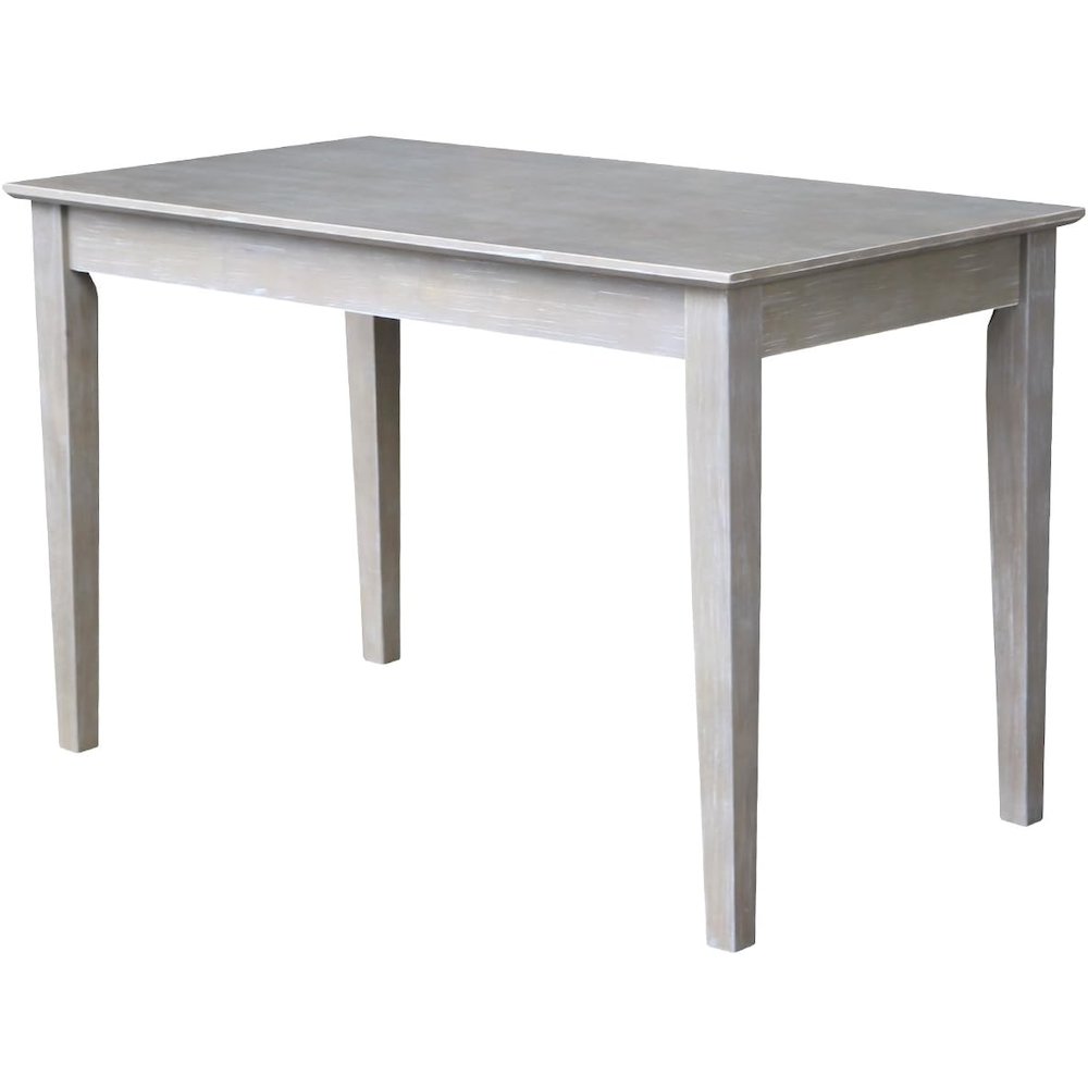 Writing Desk With Drawer, Washed Gray Taupe. Picture 7