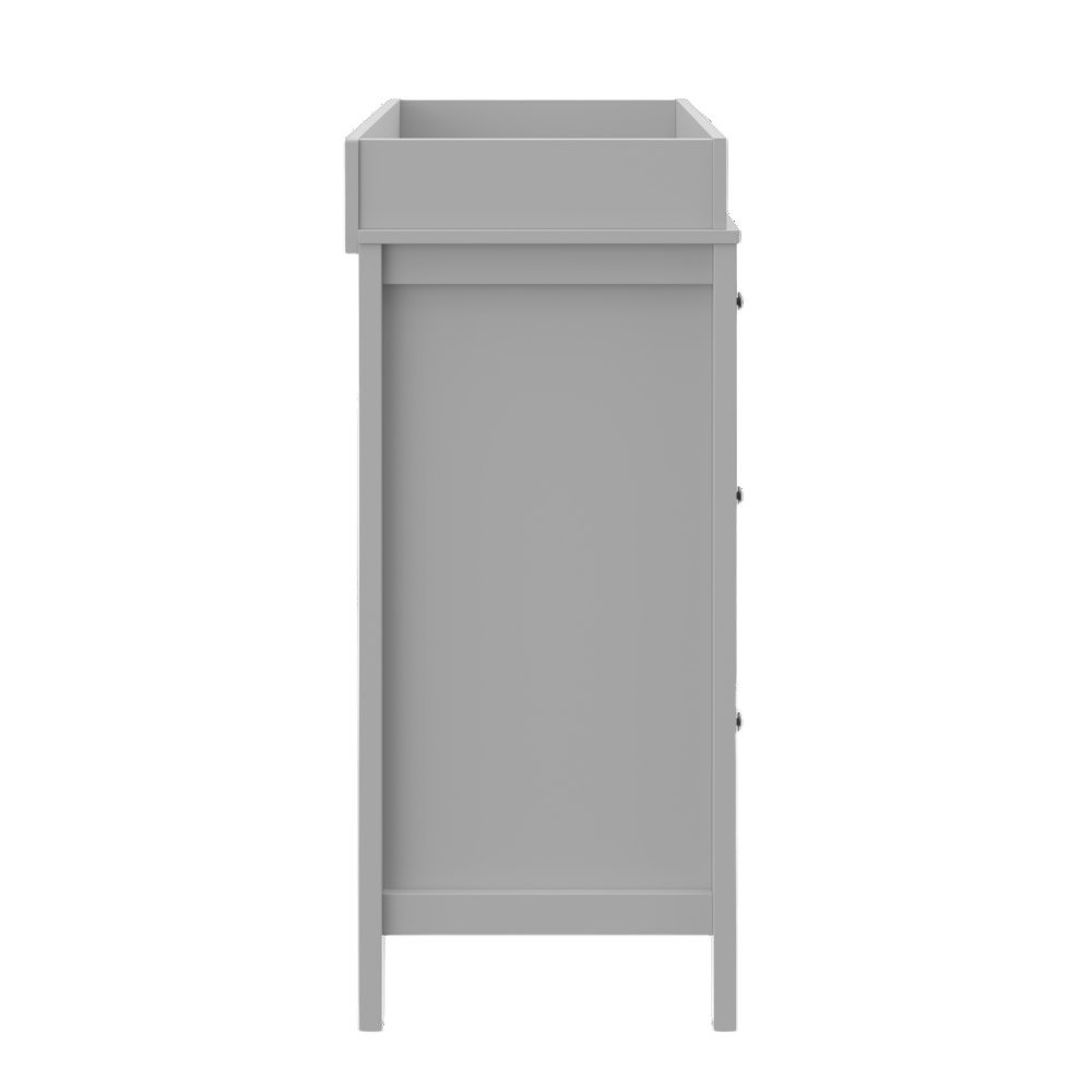 Storkcraft Carmel 3 Drawer Chest with Changing Topper (Pebble Gray). Picture 6