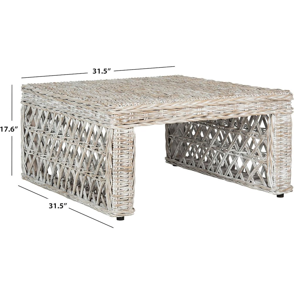 SHILA WICKER COFFEE TABLE. Picture 3