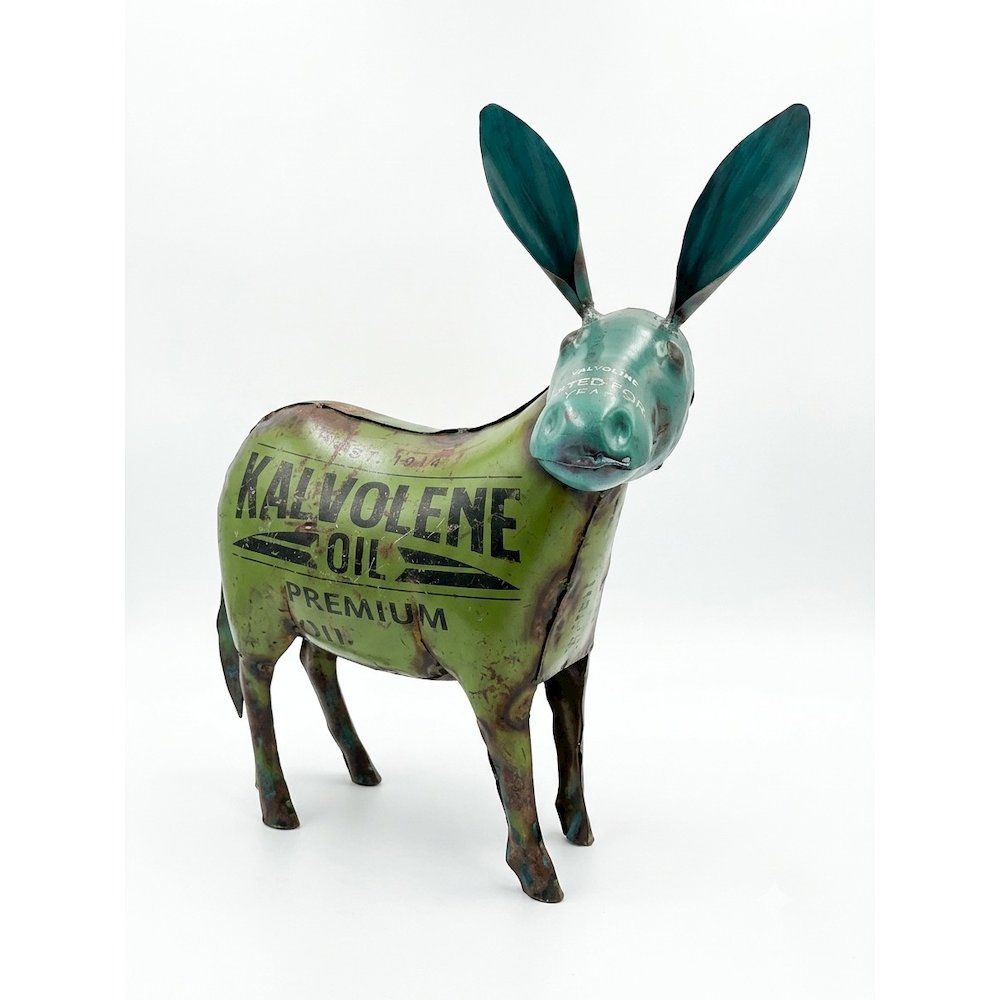 Recycled Metal Donkey. Picture 1