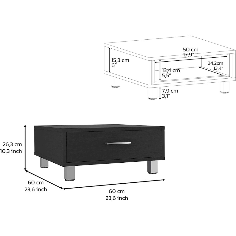 Being Coffee Table Black MDF. Picture 2