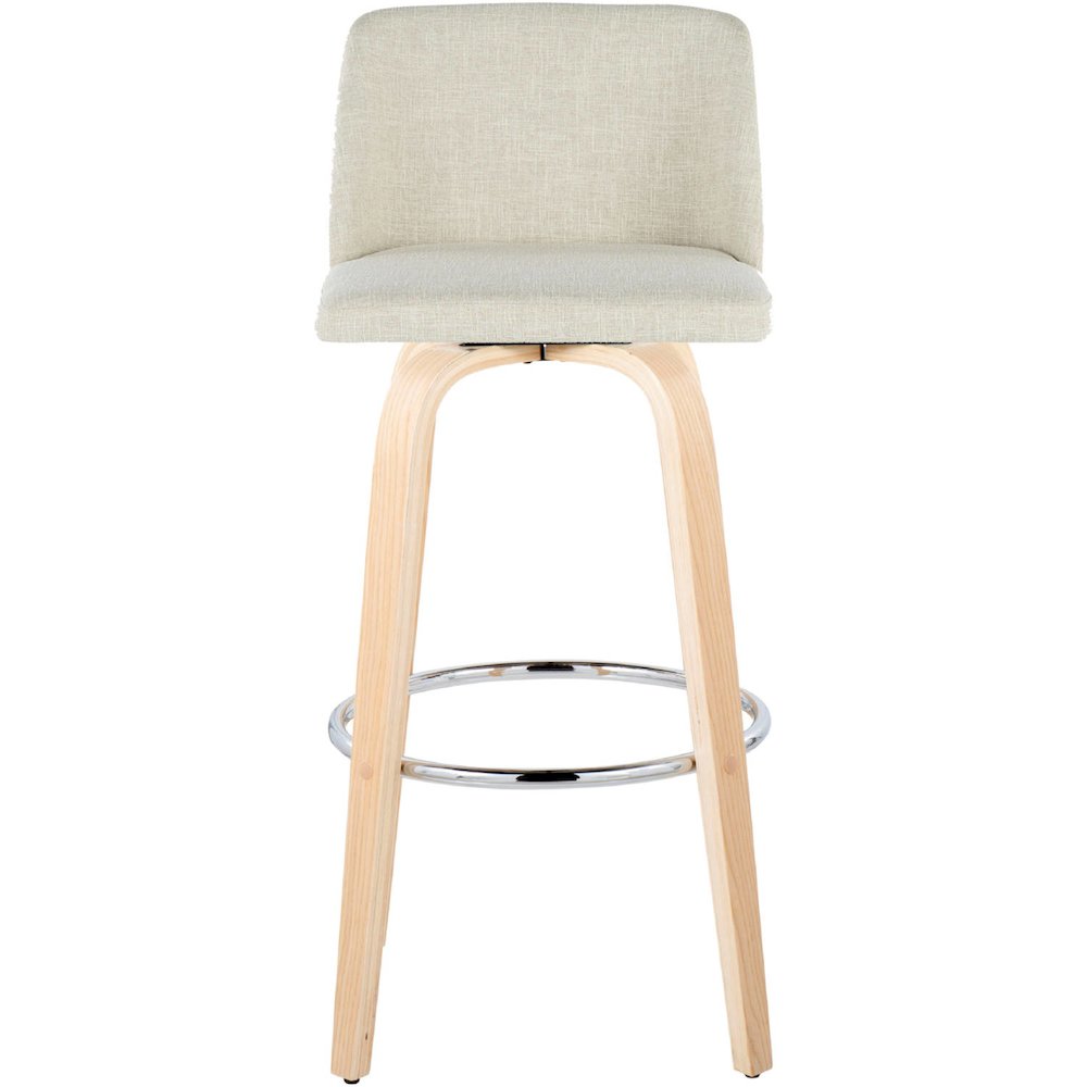 Brown Toriano 30" Fixed-Height Barstool - Set of 2. Picture 5