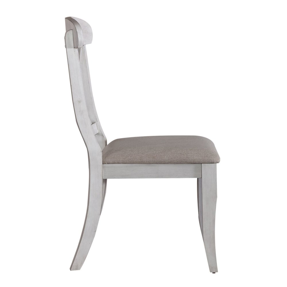 Uph X Back Side Chair (RTA) - Set of 2 in Rubberwood Solids w/ Pine Veneers. Picture 5