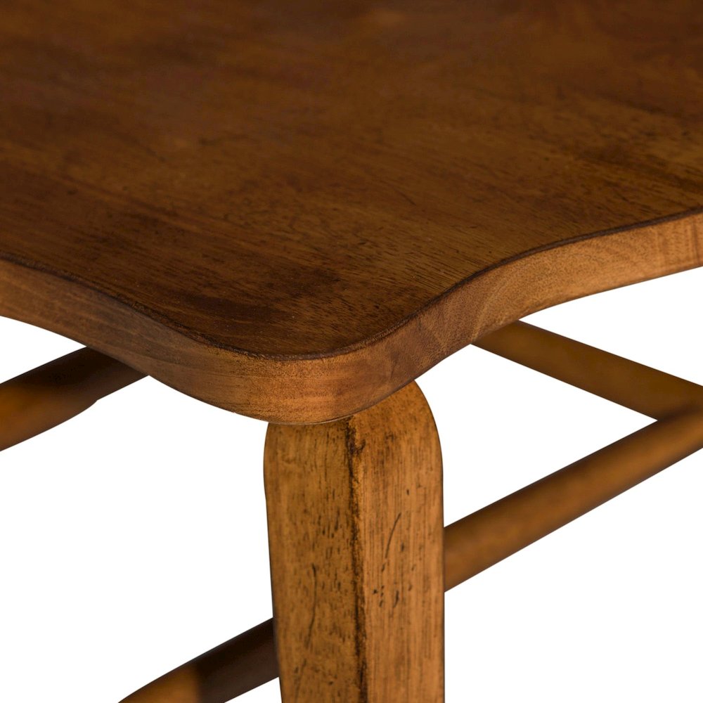 Hearthstone Ridge Windsor Back Arm Chair in Tobacco. Picture 8