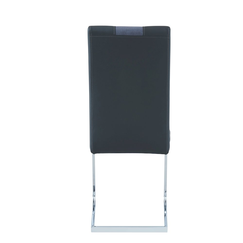 Contemporary Dining Chairs, Grey. Picture 4