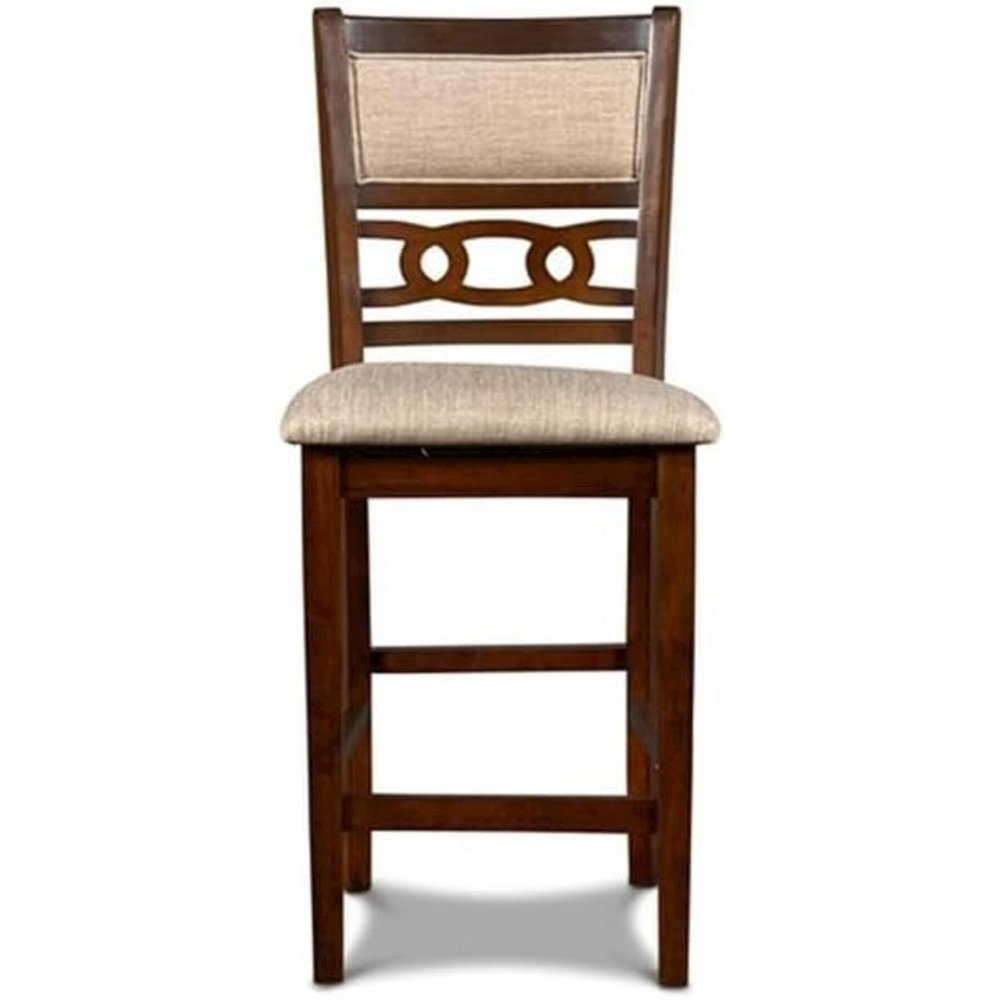 Gia 5-Piece Transitional Wood Dining Set in Cherry. Picture 7