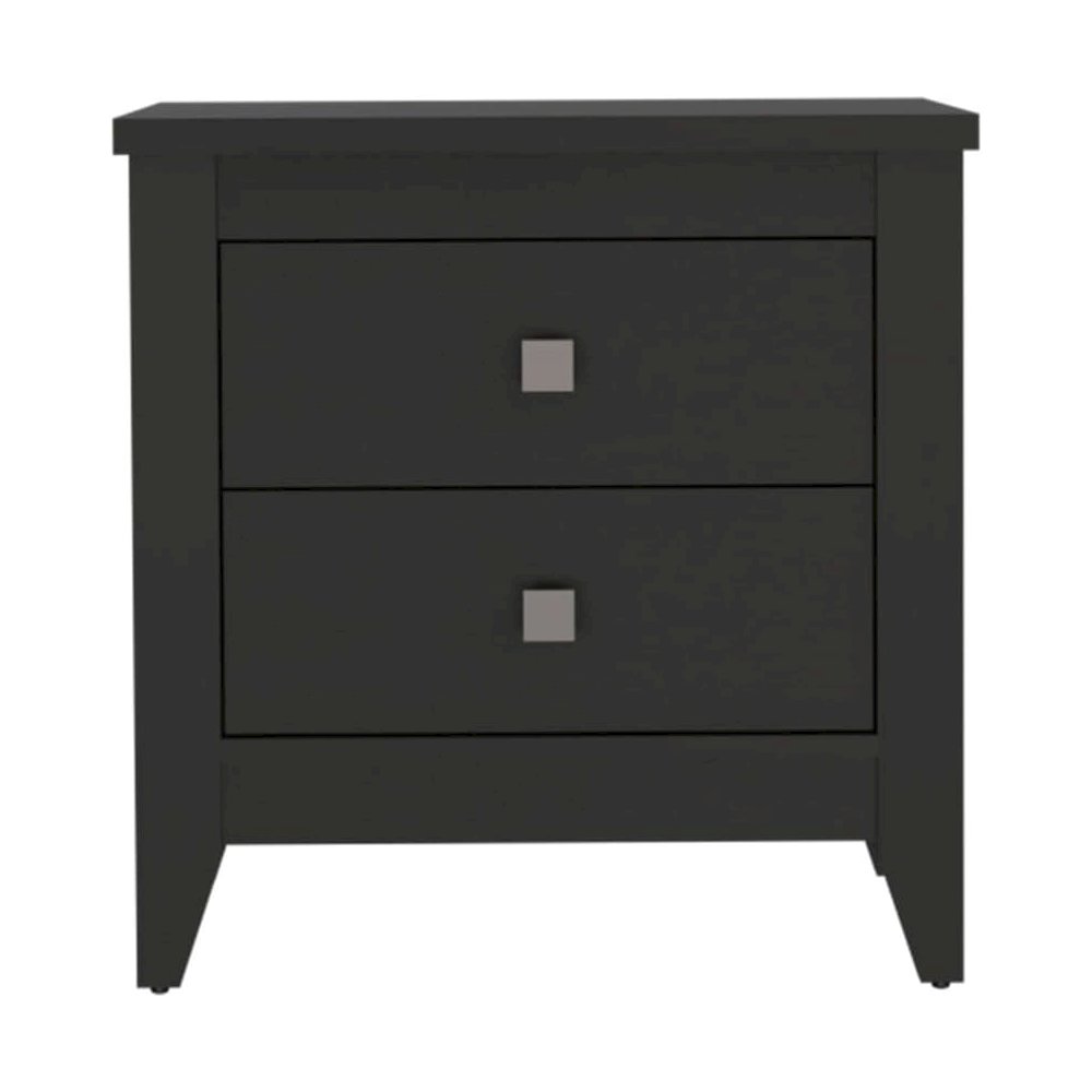Amara 24" Tall Nightstand Black Black MDF. Picture 2