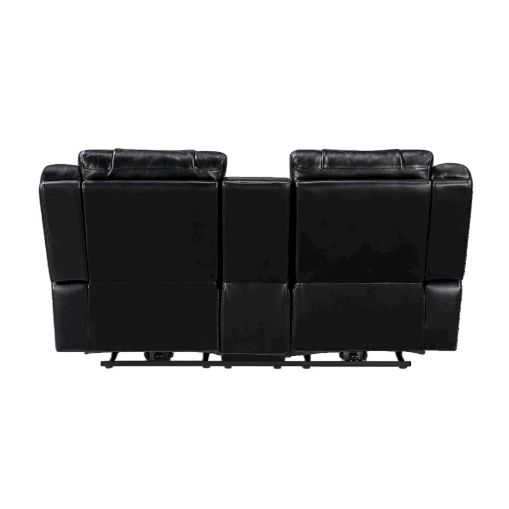 Sensa Power Reclining Loveseat.withBluetooth Speaker with Led Belt Black. Picture 2