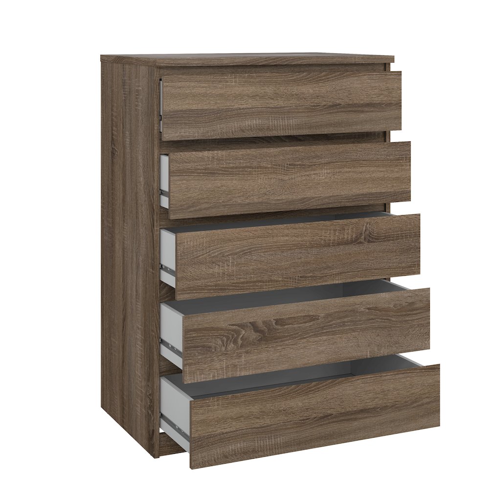 Scottsdale 5 Drawer Chest, Truffle Oak. Picture 2