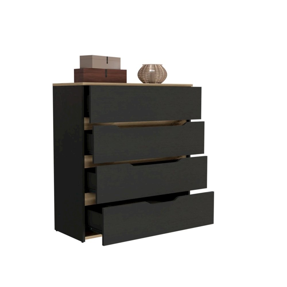 Zoe Dresser Black / Light Oak MDF. Picture 2