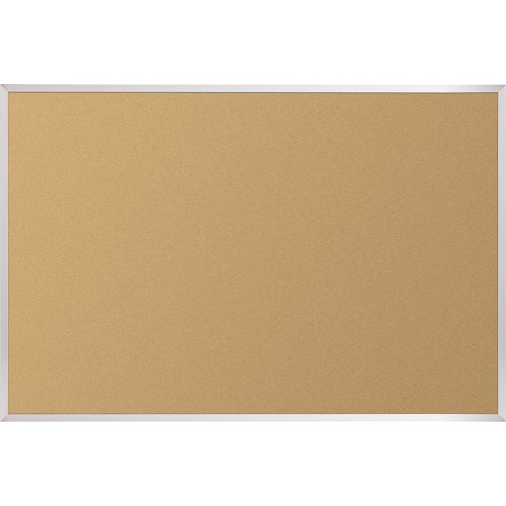 Natural Add - Cork Tackboard - Aluminum Trim - 4 X 8. Picture 1