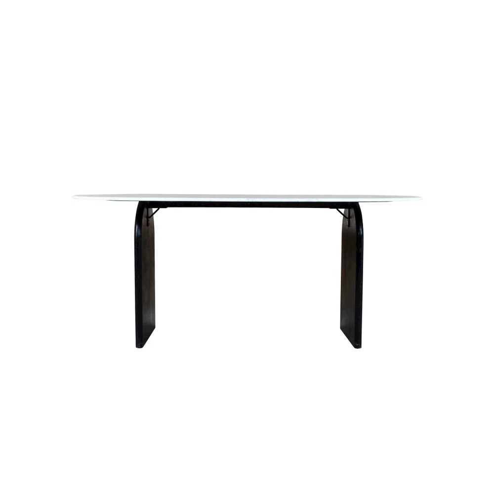 Terra Round Marble Top Desk. Picture 3