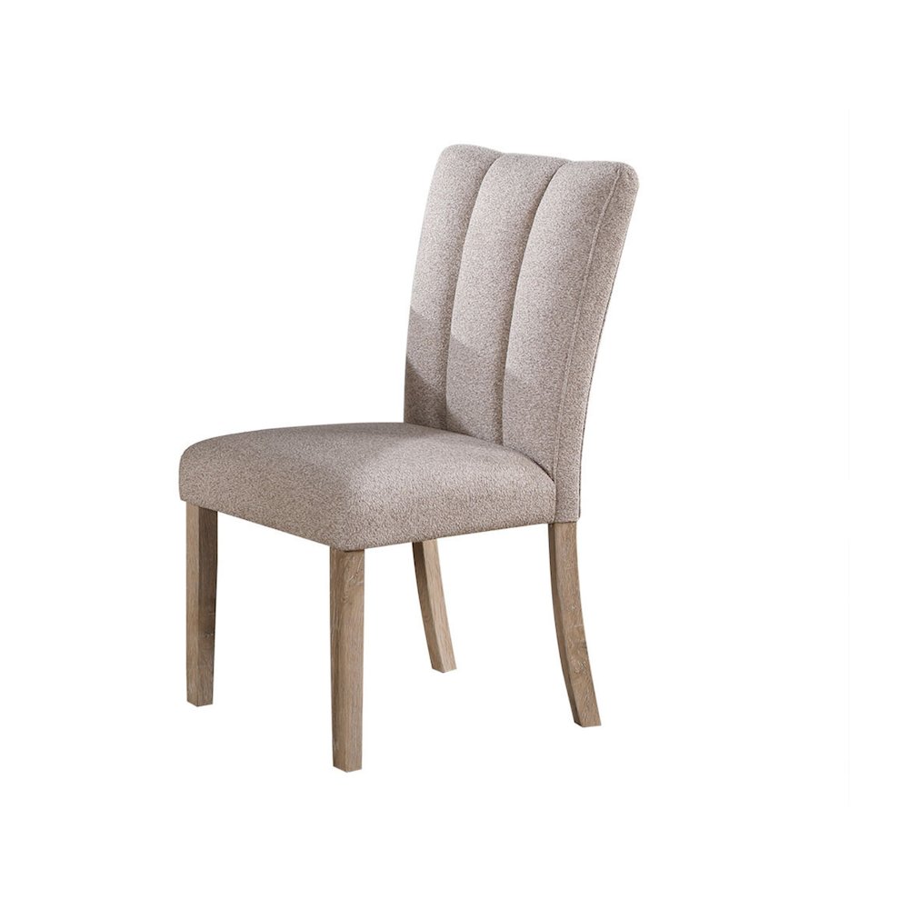 Transitional Dining Chair - Beige Kit Of 2, Beige. Picture 2