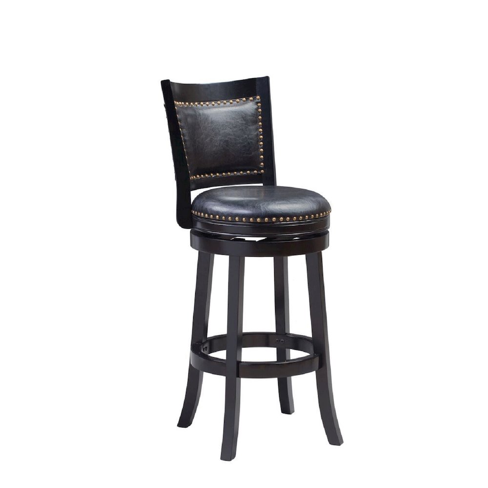 Bristol Swivel Bar Stool - Black. Picture 3